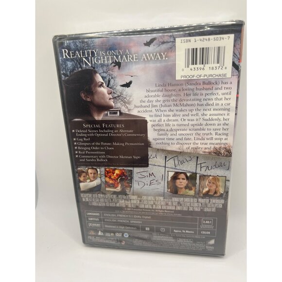 Premonition DVD Sandra Bullock Widescreen New Sealed Great Gift - Picture 2 of 3